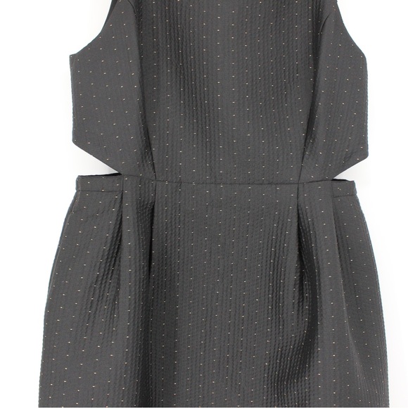 MADEWELL NWT Black Dress Gold Dots Pockets Sleeveless Tank Size 6 - Picture 15 of 16